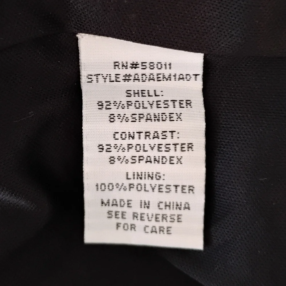 Signature By Sangria Floral Black and Pink Scuba Dress Size 8 - Picture 12 of 13